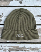 Lade das Bild in den Galerie-Viewer, FISHERMAN BEANIE "WAVE" STICKEREI - KHAKI