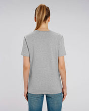 Lade das Bild in den Galerie-Viewer, BIO-T-SHIRT (GRAU) "WHALE" STICKEREI - UNISEX
