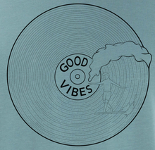 Lade das Bild in den Galerie-Viewer, BIO-T-SHIRT "GOOD VIBES" SUMMER BLUE - UNISEX