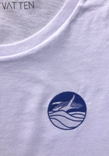 Lade das Bild in den Galerie-Viewer, BIO-T-SHIRT "WHALE" STICKEREI - UNISEX