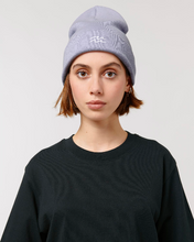 Lade das Bild in den Galerie-Viewer, CLASSIC BEANIE "WAVE" STICKEREI - LAVENDEL