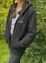 Lade das Bild in den Galerie-Viewer, SWEATJACKE "WAVE“ SCHWARZ- UNISEX