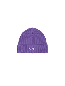 FISHERMAN BEANIE "WAVE" STICKEREI - LILAC