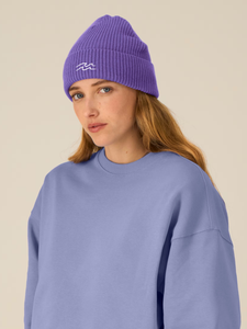 FISHERMAN BEANIE "WAVE" STICKEREI - LILAC
