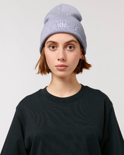 Lade das Bild in den Galerie-Viewer, CLASSIC BEANIE &quot;WAVE&quot; STICKEREI - LAVENDEL
