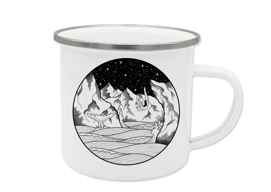 Tasse Emaille Cliff Diver